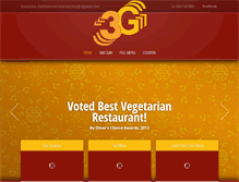 Tablet Screenshot of 3g-veg-restaurant.com